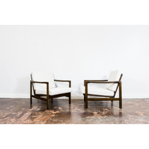 Pair Of B-7522 Armchairs By Zenon Bączyk, 1960's