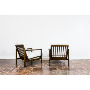 Pair Of B-7522 Armchairs By Zenon Bączyk, 1960's