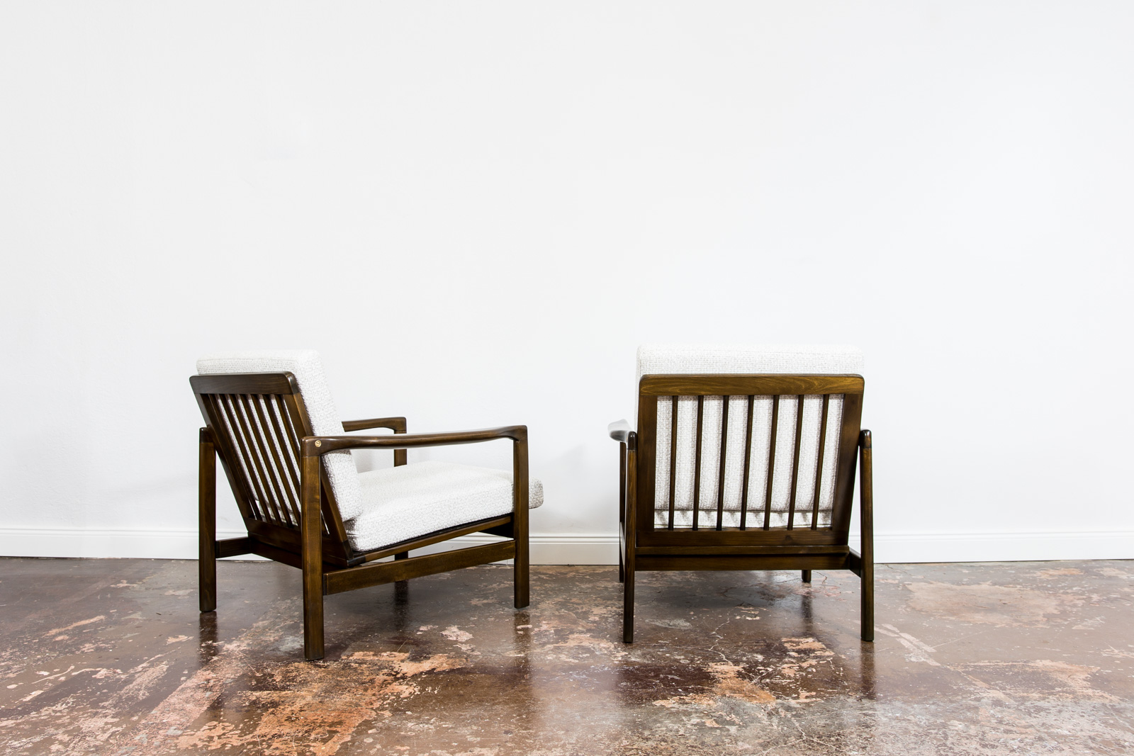 Pair Of B-7522 Armchairs By Zenon Bączyk, 1960's