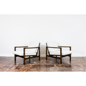 Pair Of B-7522 Armchairs By Zenon Bączyk, 1960's