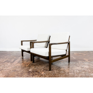 Pair Of B-7522 Armchairs By Zenon Bączyk, 1960's
