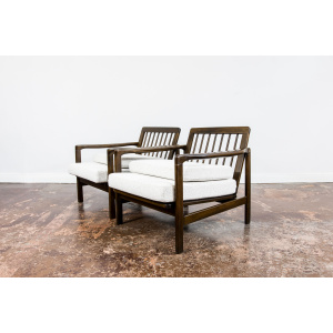 Pair Of B-7522 Armchairs By Zenon Bączyk, 1960's