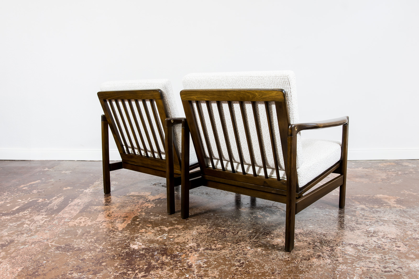 Pair Of B-7522 Armchairs By Zenon Bączyk, 1960's