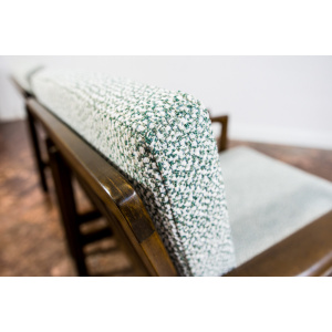 Pair Of green B-7522 Armchairs By Zenon Bączyk, 1960's