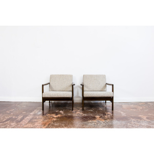 Pair of "B-7522" armchairs by Zenon Bączyk, Poland, 1960's