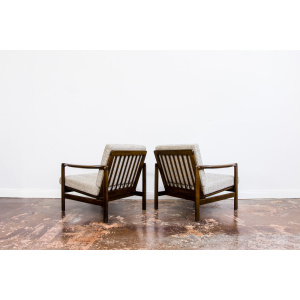 Pair of "B-7522" armchairs by Zenon Bączyk, Poland, 1960's