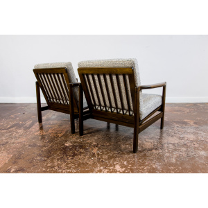 Pair of "B-7522" armchairs by Zenon Bączyk, Poland, 1960's