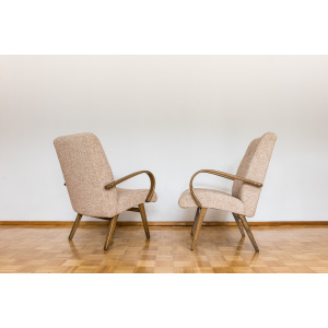 Pair Of Armchairs By Jaroslav šmídek For TON,, Czechoslovakia, 1960's