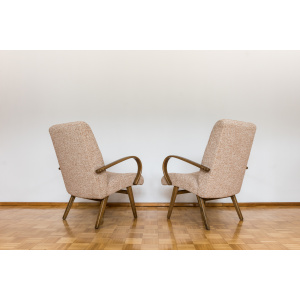 Pair Of Armchairs By Jaroslav šmídek For TON,, Czechoslovakia, 1960's