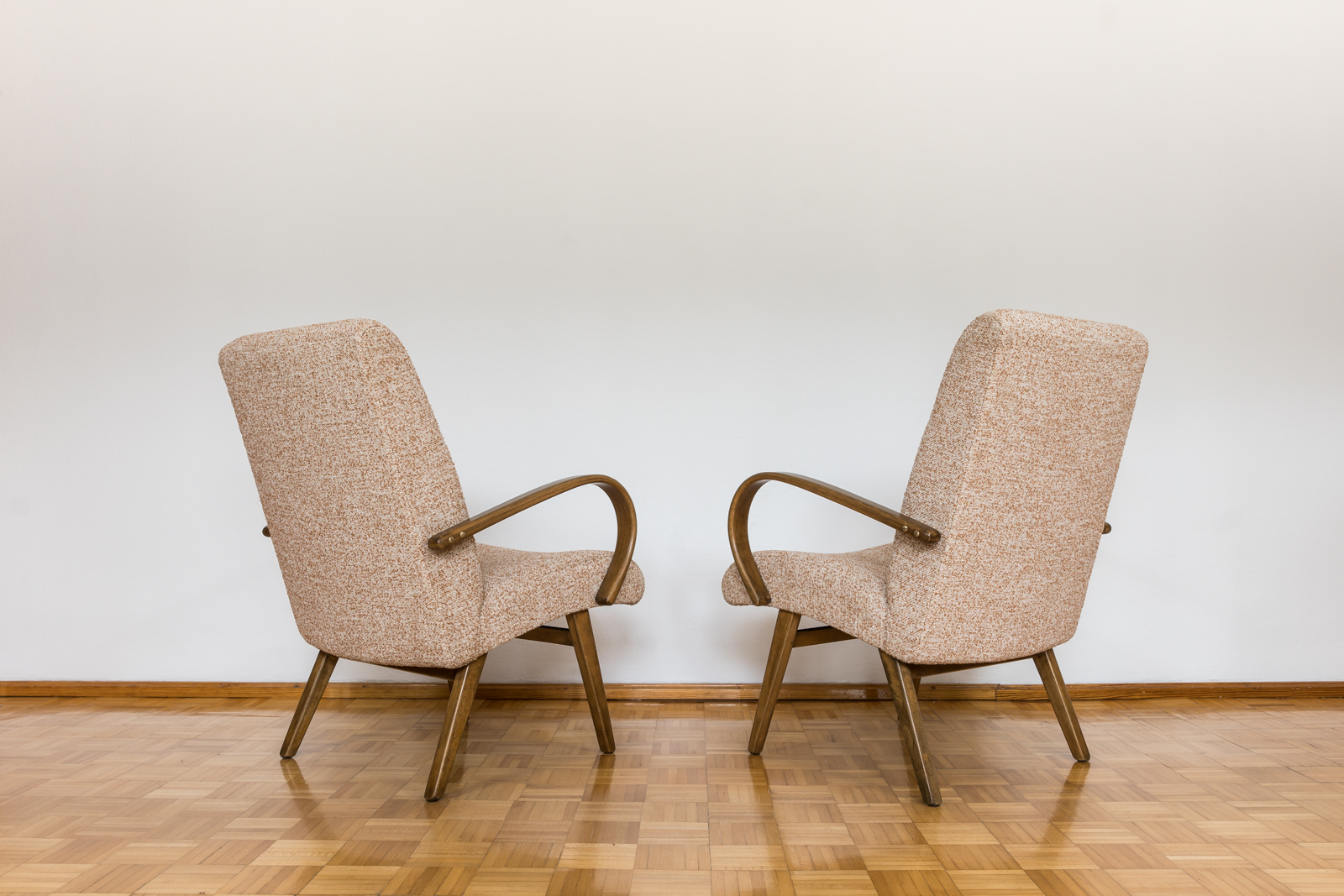 Pair Of Armchairs By Jaroslav šmídek For TON,, Czechoslovakia, 1960's