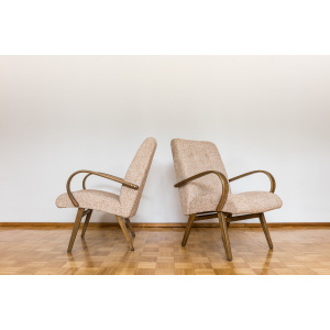 Pair Of Armchairs By Jaroslav šmídek For TON,, Czechoslovakia, 1960's