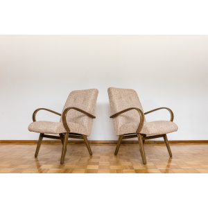 Pair Of Armchairs By Jaroslav šmídek For TON,, Czechoslovakia, 1960's