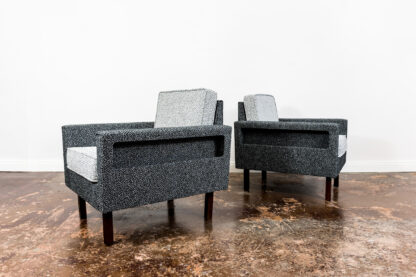 Pair Of Geometric Club Chairs, Poland, 1970s - Image 6