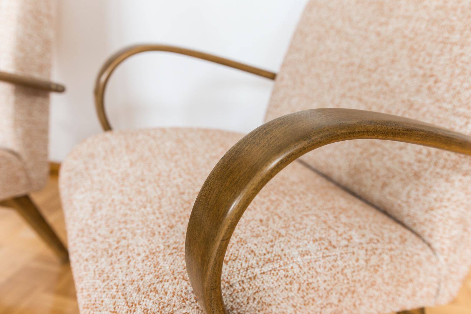 Pair Of Armchairs By Jaroslav šmídek For TON,, Czechoslovakia, 1960's