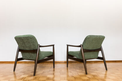 Pair Of Green "Gfm 64" Armchairs By Edmund Homa, Poland, 1960s - Image 6