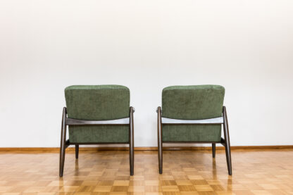 Pair Of Green "Gfm 64" Armchairs By Edmund Homa, Poland, 1960s - Image 7