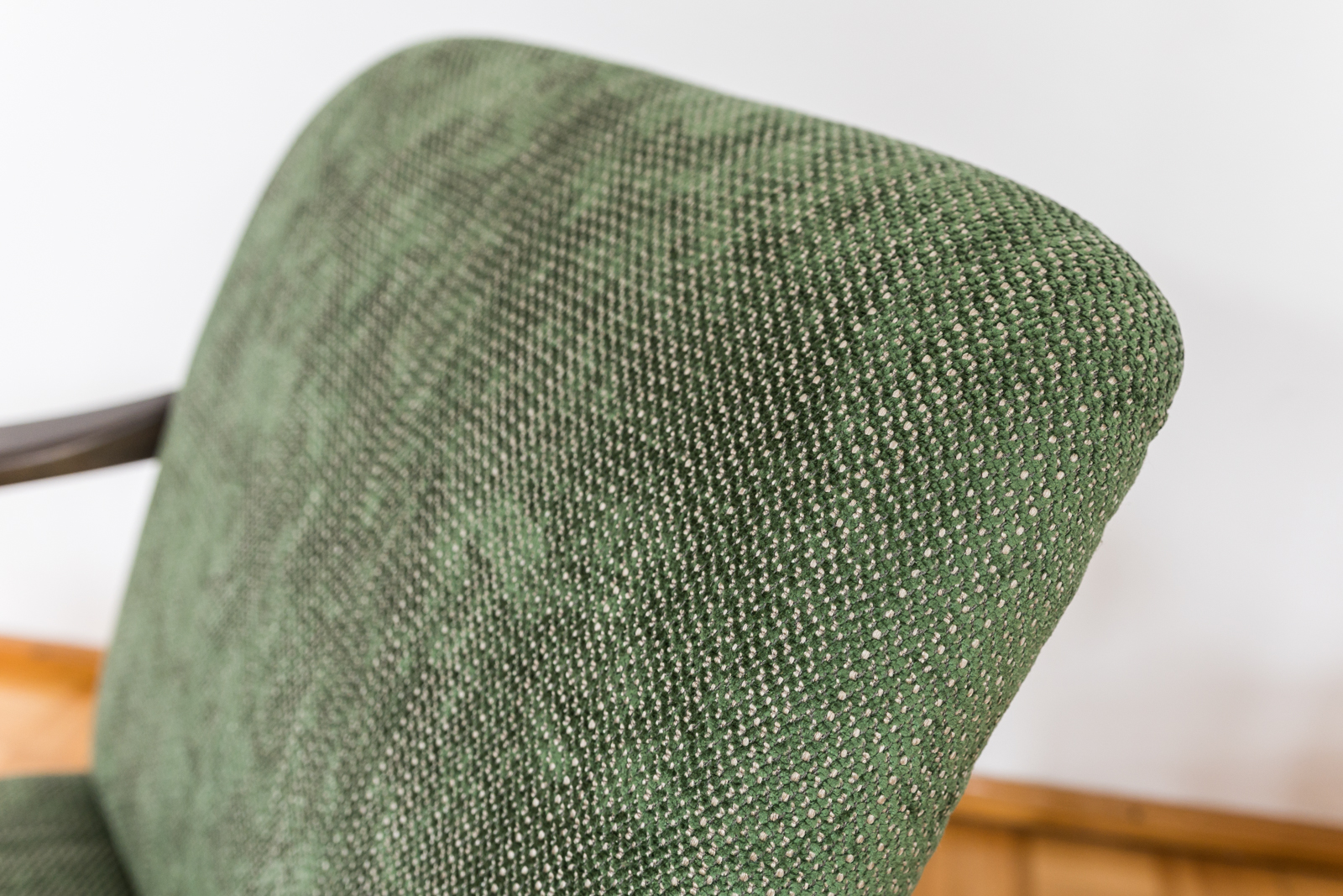 Pair Of Green "Gfm 64" Armchairs By Edmund Homa, Poland, 1960s