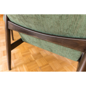Pair Of Green "Gfm 64" Armchairs By Edmund Homa, Poland, 1960s