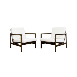 Pair Of B-7522 Armchairs By Zenon Bączyk, 1960's