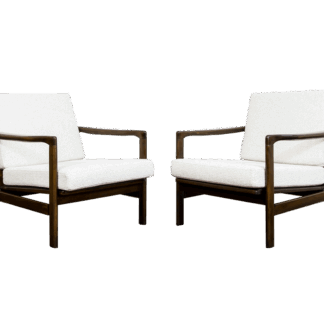 Pair Of B-7522 Armchairs By Zenon Bączyk, 1960's