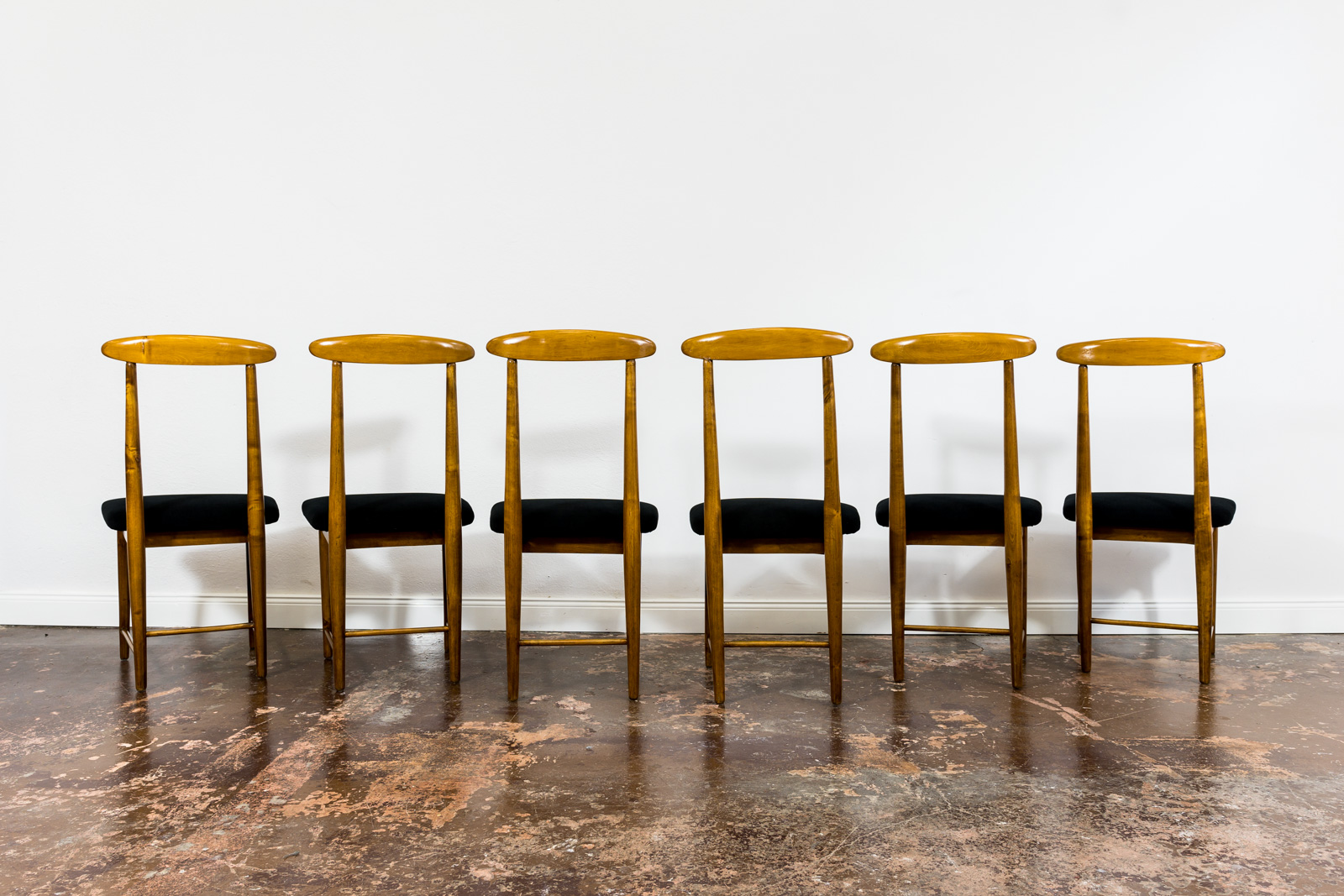 Set Of 6 Dining Chairs By Bernard Malendowicz, Poland, 1960's