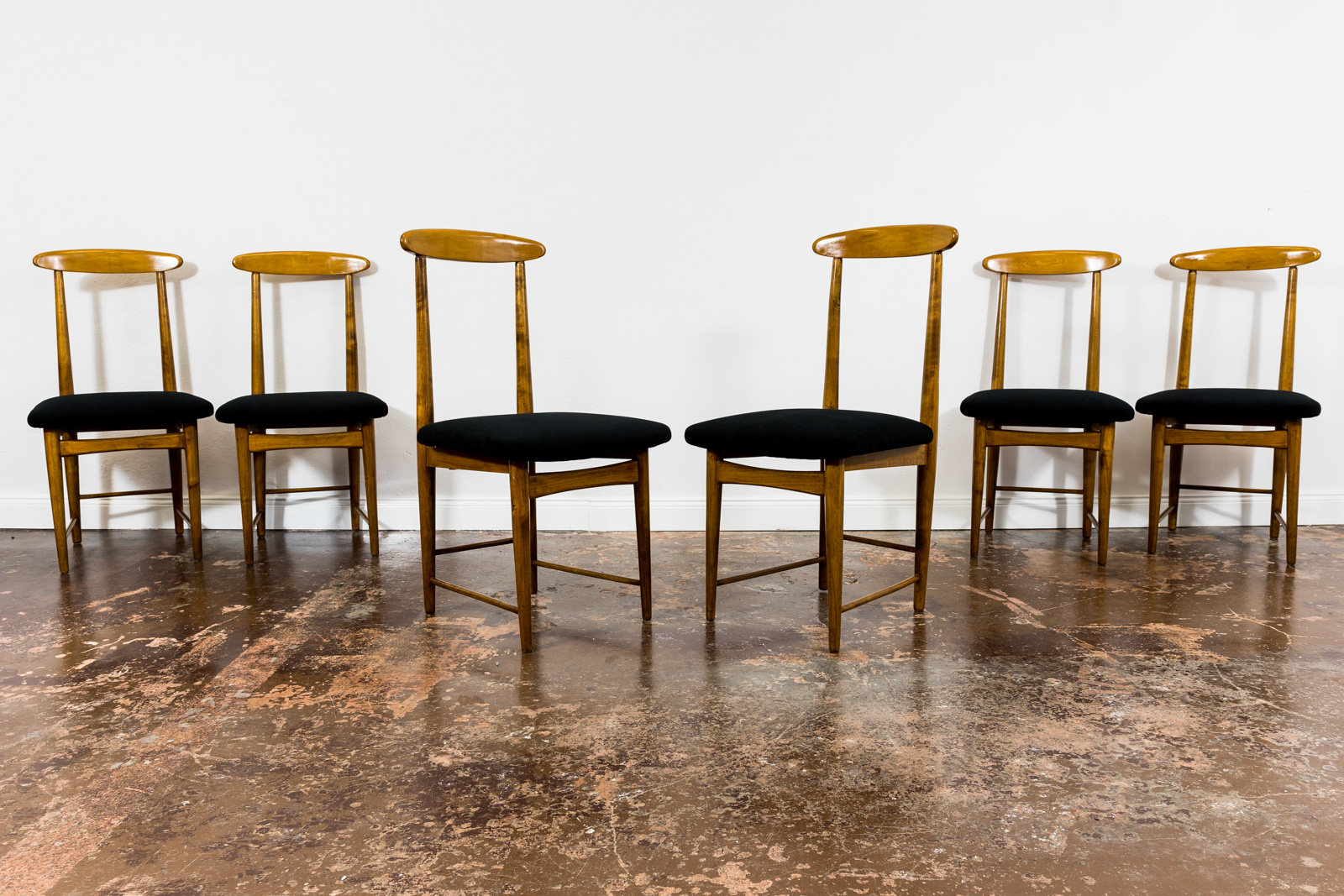 Set Of 6 Dining Chairs By Bernard Malendowicz, Poland, 1960's