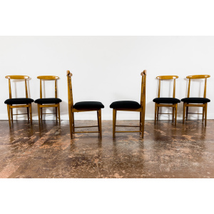 Set Of 6 Dining Chairs By Bernard Malendowicz, Poland, 1960's