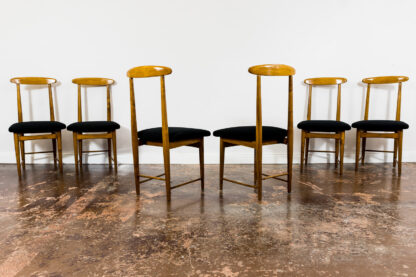 Set Of 6 Dining Chairs By Bernard Malendowicz, Poland, 1960's - Image 6