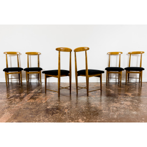 Set Of 6 Dining Chairs By Bernard Malendowicz, Poland, 1960's