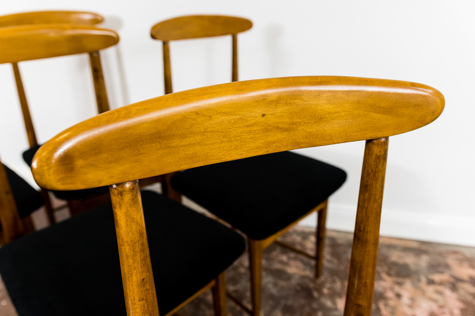 Set Of 6 Dining Chairs By Bernard Malendowicz, Poland, 1960's