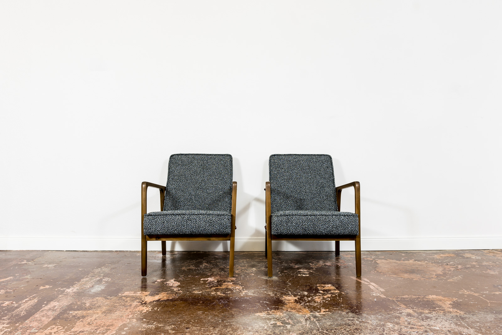 Pair Of 04 B Armchairs, Bydgoskie Furniture Factories 1960's
