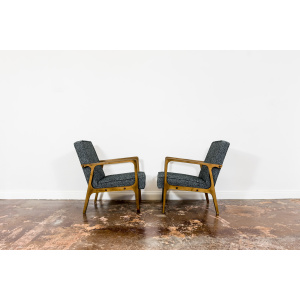 Pair Of 04 B Armchairs, Bydgoskie Furniture Factories 1960's