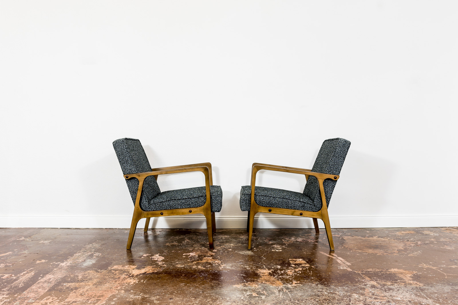 Pair Of 04 B Armchairs, Bydgoskie Furniture Factories 1960's