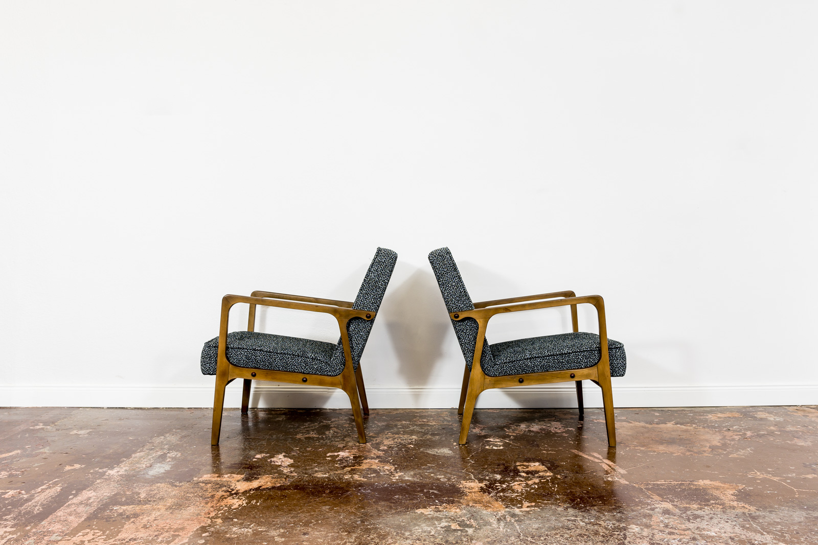 Pair Of 04 B Armchairs, Bydgoskie Furniture Factories 1960's