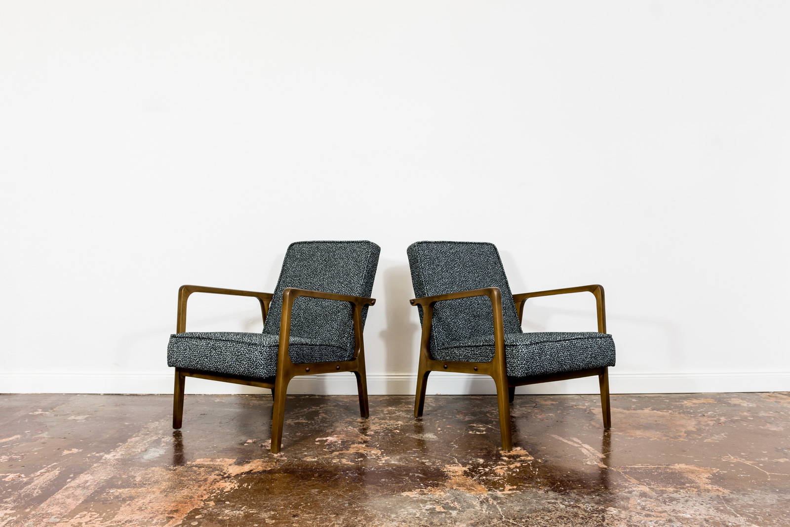 Pair Of 04 B Armchairs, Bydgoskie Furniture Factories 1960's