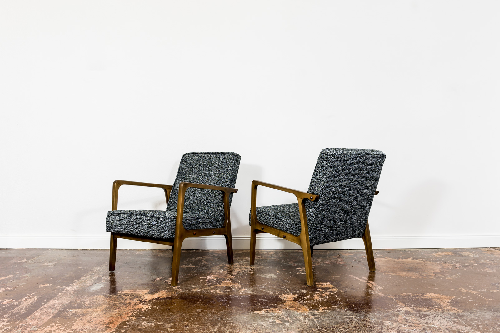 Pair Of 04 B Armchairs, Bydgoskie Furniture Factories 1960's