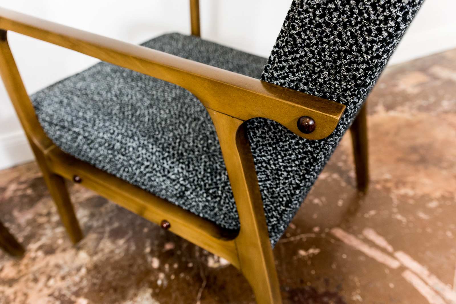 Pair Of 04 B Armchairs, Bydgoskie Furniture Factories 1960's