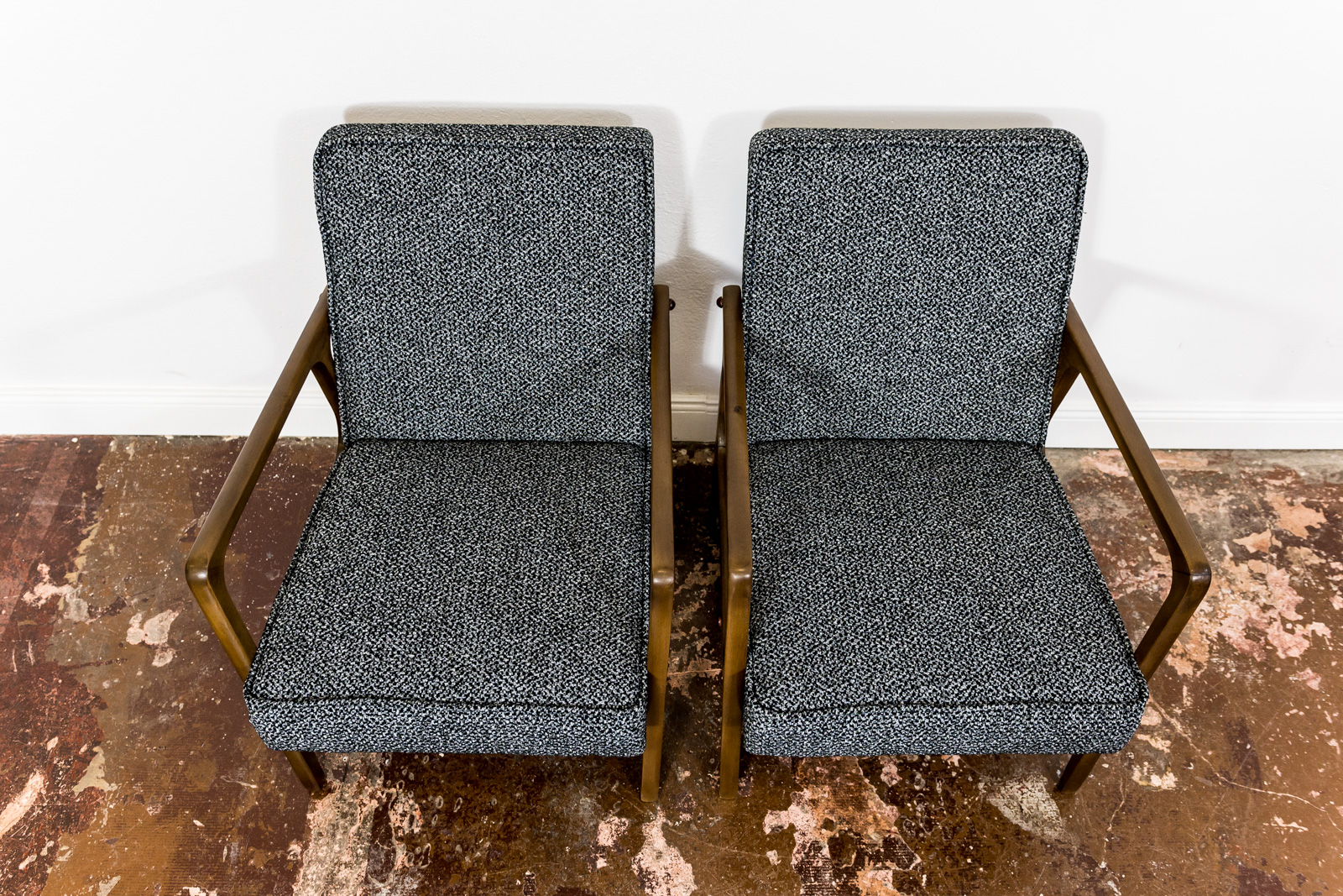 Pair Of 04 B Armchairs, Bydgoskie Furniture Factories 1960's