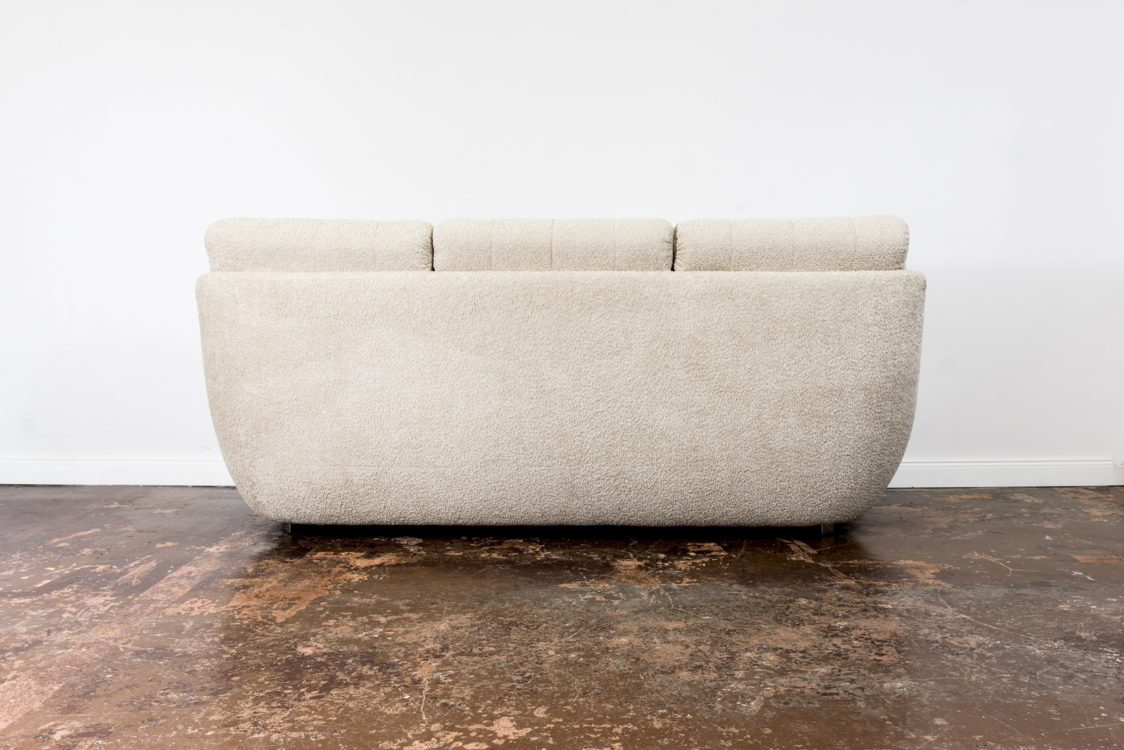 Space Age Sofa Atlantis In Beige Boucle, Czechoslovakia, 1970's