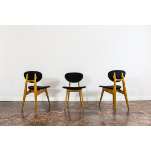 Mid-Century Chairs By Juliusz Kędziorek, Poland, 1960s, Set Of 3