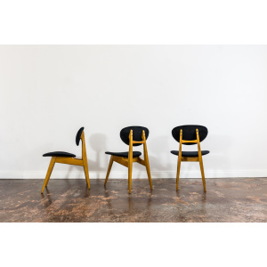 Mid-Century Chairs By Juliusz Kędziorek, Poland, 1960s, Set Of 3
