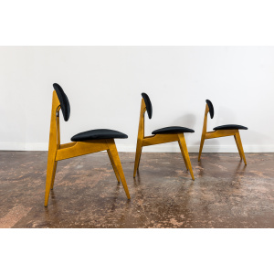 Mid-Century Chairs By Juliusz Kędziorek, Poland, 1960s, Set Of 3
