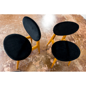 Mid-Century Chairs By Juliusz Kędziorek, Poland, 1960s, Set Of 3