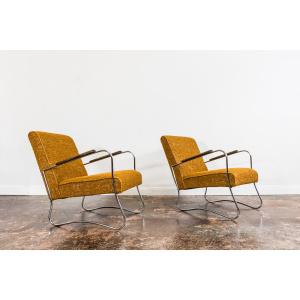 Pair Of Mid Century Armchairs From Fabryka Mebli Wschód Zadziele, 1950s