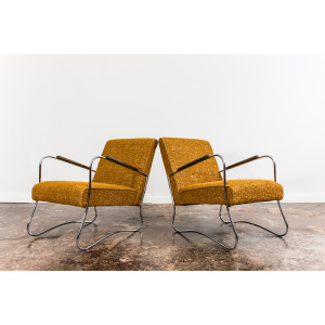 Pair Of Mid Century Armchairs From Fabryka Mebli Wschód Zadziele, 1950s