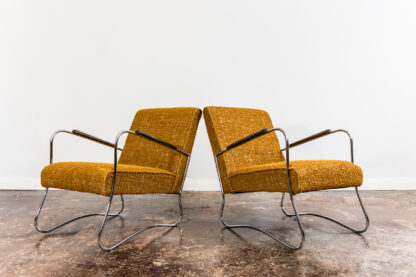 Pair Of Mid Century Armchairs From Fabryka Mebli Wschód Zadziele, 1950s - Image 9