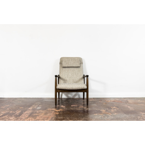 High Back Armchair "GFM-64" and Ottoman designed by Edmund Homa, Poland, 1960s