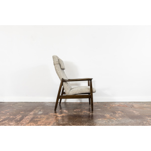 High Back Armchair "GFM-64" and Ottoman designed by Edmund Homa, Poland, 1960s