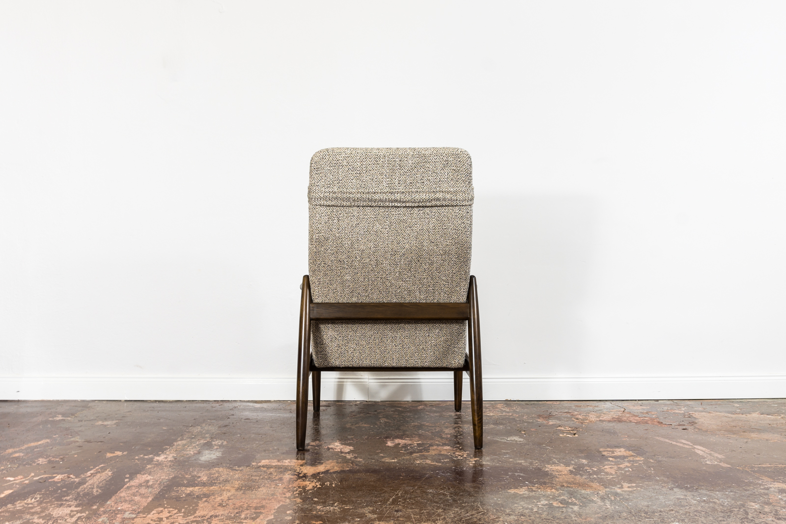 High Back Armchair "GFM-64" and Ottoman designed by Edmund Homa, Poland, 1960s