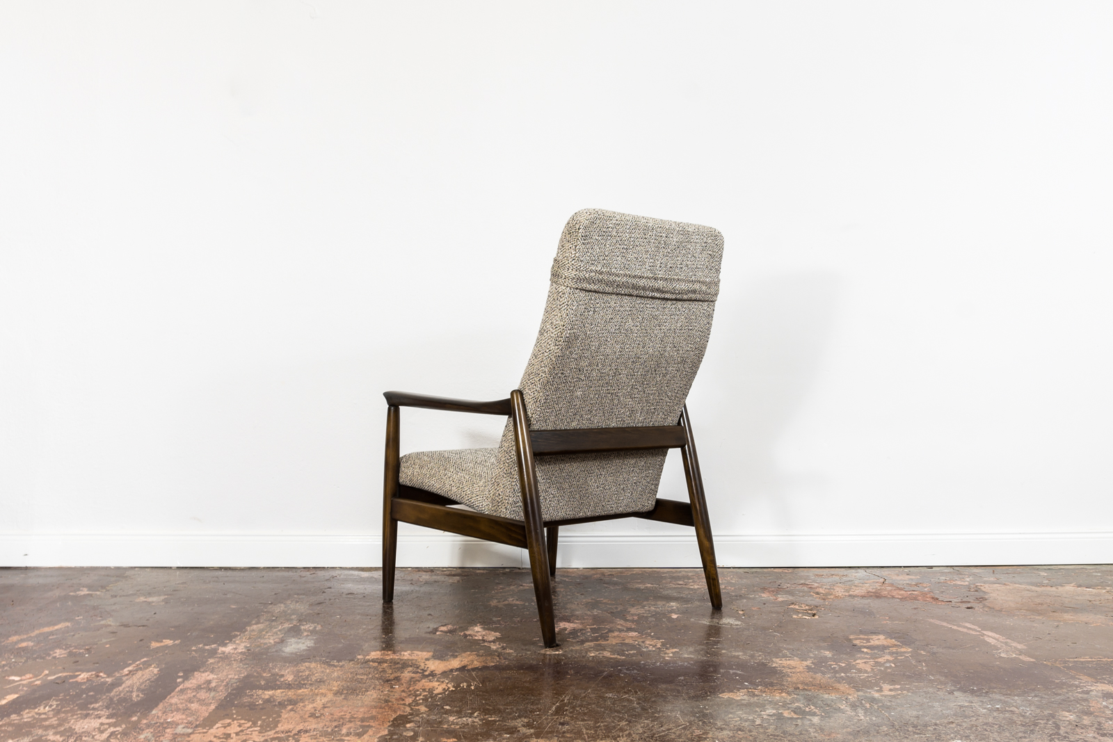 High Back Armchair "GFM-64" and Ottoman designed by Edmund Homa, Poland, 1960s